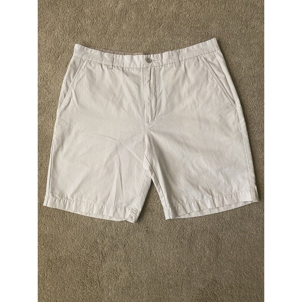 Alex Cannon Khaki Chino Casual Coastal Shorts Elevated Basic Men’s Size 36